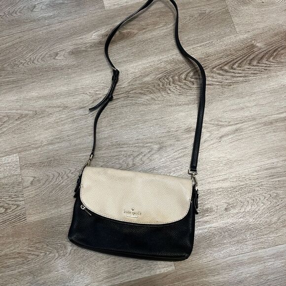 Kate Spade Two-Tone Black and Cream Clutch - Picture 5 of 9